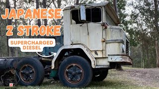 Supercharged  2 Stroke Nissan Diesel  MUFFLER REMOVED! You must hear this!