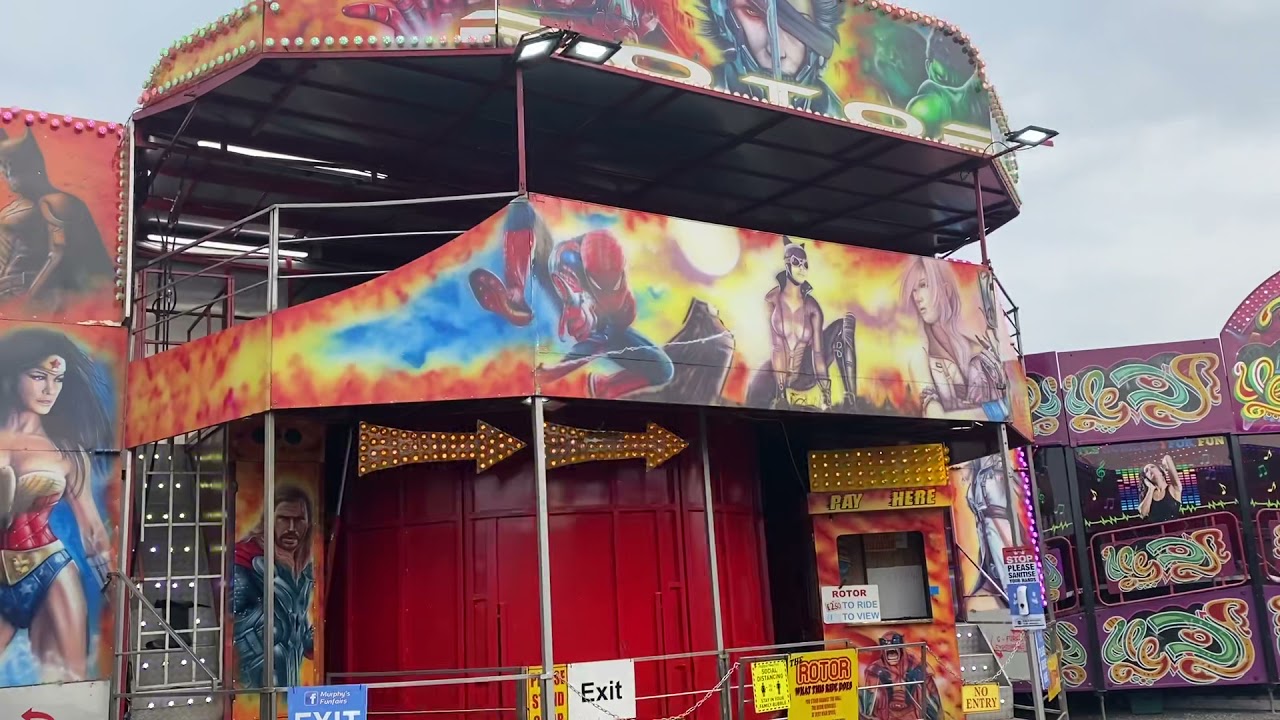 Freeman’s rotor off ride rainton arena funfair 2021