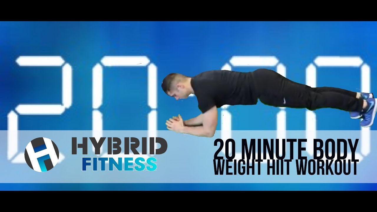 20 Minute Body Weight HIIT Workout - Fat Burning - YouTube