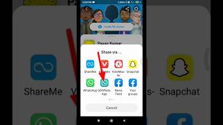 How to share snapchat profile link in whatsaap? youtube? short video viral trending imposible?