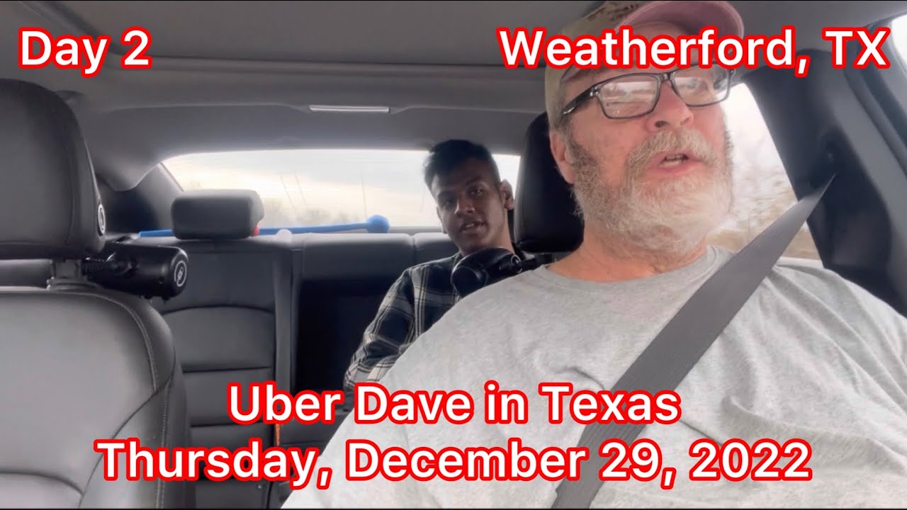 Day 2 of Ubering in Weatherford, Texas- I’m playing Psychologist￼ to my first rider!