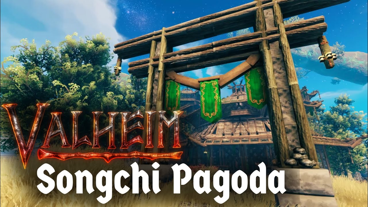 Valheim Build | Cinematic Showcase | Songchi Pagoda | Tutorial Links