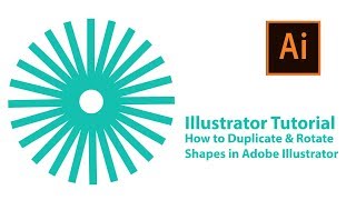 Learn How to Duplicate and Rotate Shapes in Adobe Illustrator | Tutorial for beginners