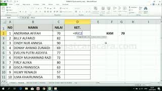 Download Lagu PENGGUNAAN RUMUS IF DENGAN METODE 1 SYARAT 1 PILIHAN PADA MS EXCEL MP3