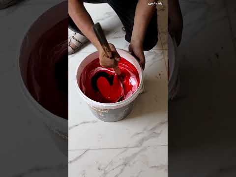 دهان غرفة نوم لون بامبي روز غامق مع تركيب اللون