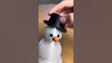 3D printed Snowman Slinky with Amolen Silk Basic PLA