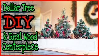 Christmas DIY Dollar Tree Rustic Farmhouse Table Decor