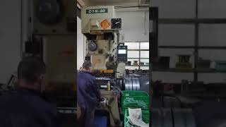 Visit the customer's printer accessories stamping production line.