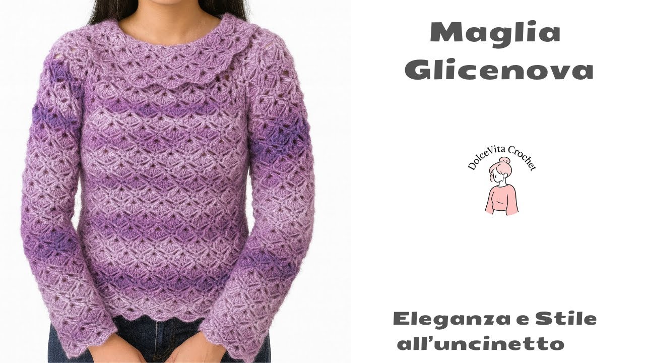 Maglia GLICENOVA  il maglione all’uncinetto che amerai indossare