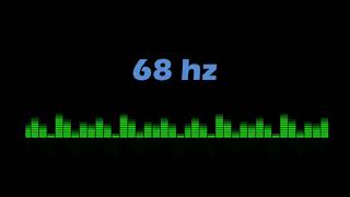 ⒽⓏ| 68Hz Pure Tone Frequency| NO Music , For Meditation, Testing. Black Screen