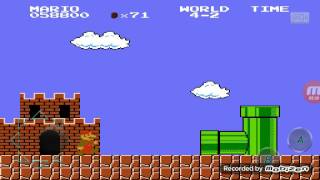 Jugando Super Mario Bros(nes) =)