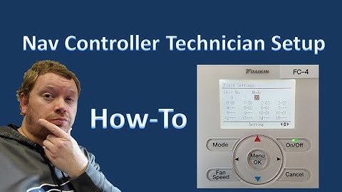 How to setup a Daikin Nav Controller Part 1 | Daikin BRC1E73 | NEW CONTROLS SERIES Ep.4 (11-20-2020)