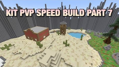 MINECRAFT PS4 KIT PVP SPEED BUILD | Part 7 |