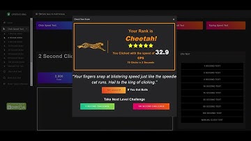 Auto clicker in CPS test