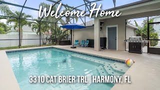 Homes for Sale in Harmony Florida | Pool Home For Sale At 3310 Cat Brier Trail Harmony FL 34773