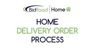 Bidfood Home | Order Process