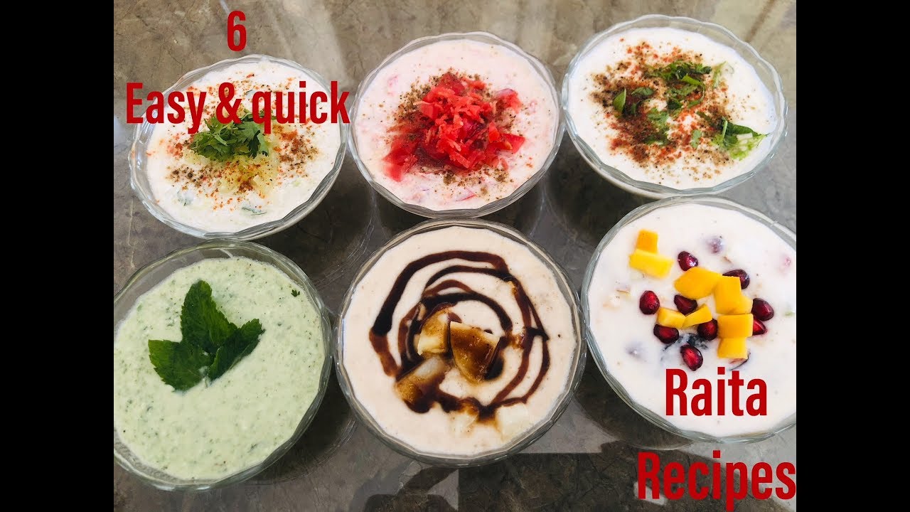 मिनटों  में बनाएं 6 तरह के रायते गर्मिओं के लिए |   6 Types Of Raita | Summer Special Raita Recipe | Anyone Can Cook with Dr.Alisha