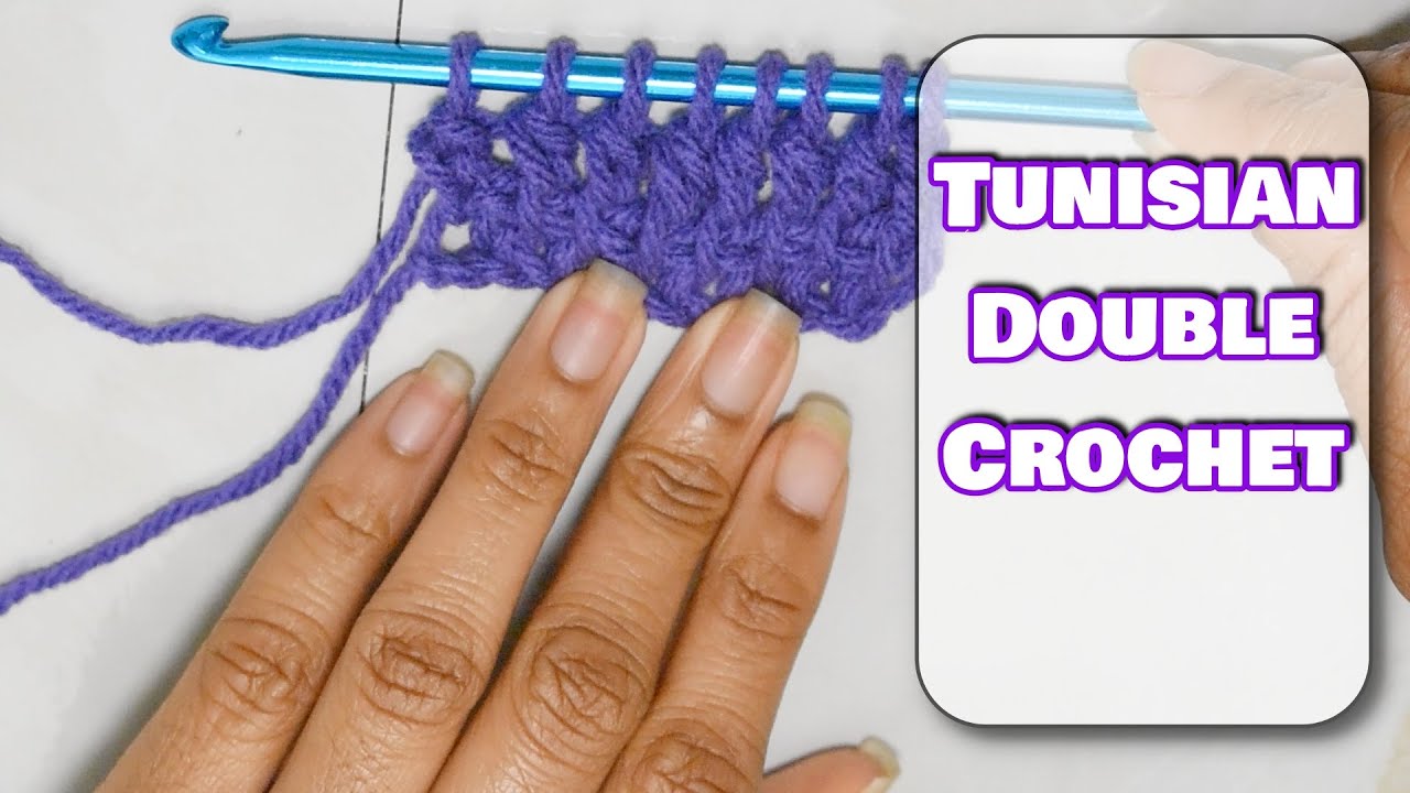 How to Crochet the Tunisian Double Crochet Stitch - YouTube