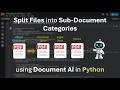 How to Split Files into Categorized Sub-Documents in Python