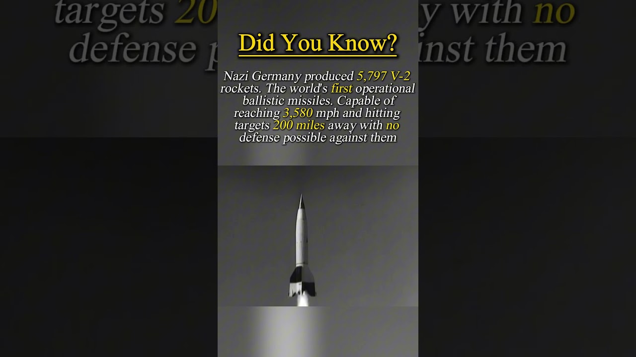 Germany Built 5,800 Space Rockets During WWII