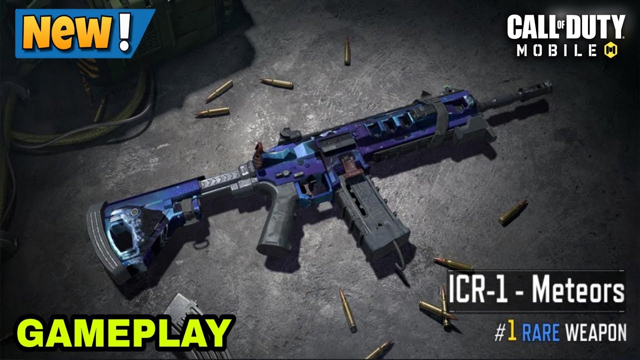 Call Of Duty Mobile New Icr 1 Meteors Skin Gameplay Youtube