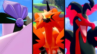 Pokemon Sword & Shield - Galarian Articuno, Zapdos & Moltres Catches + Location! (Crown Tundra)