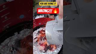 YOU'RE DOING IT WRONG 🔥THIS IS THE RIGHT WAY #bbq #chimney #grill
