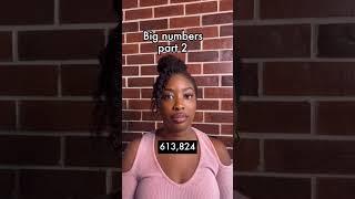 Big numbers part 2 #aprenderingles