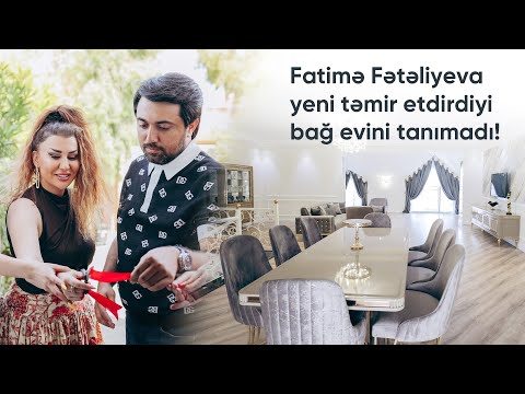 Fatima Fətəliyeva təmir etdirdiyi yeni bağ evi. | Evin.Az
