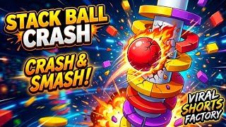 Stack Ball Crash 💥 | Endless Smash Challenge! 🎮 | Viral Shorts Factory screenshot 4