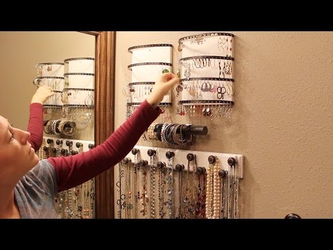 PB Teen-inspired monogram wall jewelry storage