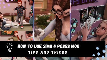 HOW TO USE POSES! | THE SIMS 4 | POSE PLAYER MOD | INCLUDES SOFA AND BED POSES