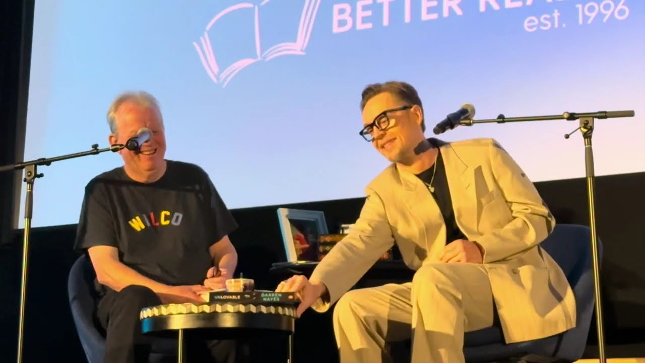 Darren Hayes Unlovable Sydney book launch. Darren Hayes in conversation with Stuart Coupe.