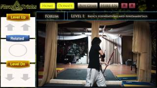 Learn the Figure 8!  Staff / Bo Staff Tricks: Ninja Circus Techniques.