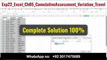 Exp22_Excel_Ch05_CumulativeAssessment_Variation_Travel #TravelVariation #CumulativeAssessment #exp22