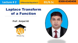 Laplace Transform - Sine, cosine, hyperbolic & exponential  Functions  (Lecture 2)
