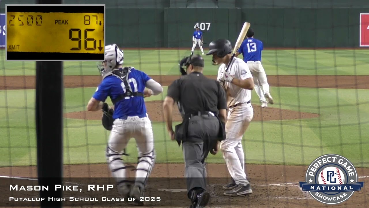 Mason Pike Prospect Video, RHP, Puyallup High School Class of 2025, PG National Dish