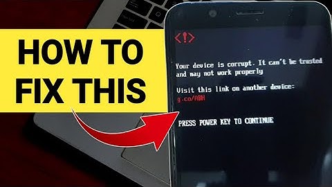 Fix Asus Zenfone Max Pro M1 Your device is corrupt it cannot be trusted and may not work properly