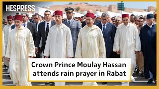 Crown Prince Moulay Hassan and Moulay Rachid attend rain prayer in Rabat