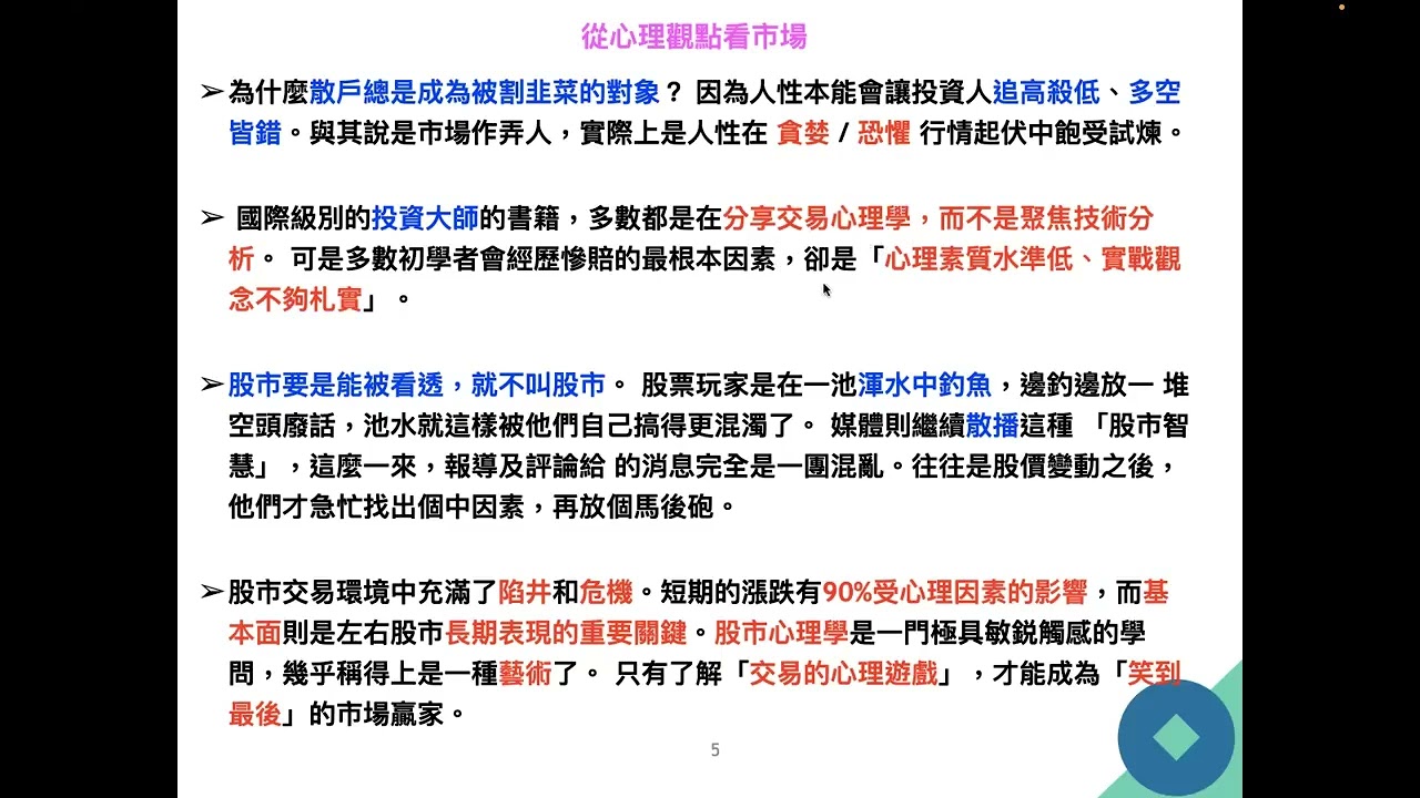 投資心理學(一)講師 Frank Fang 2022年12月14日 CLEC投資理財教育學院