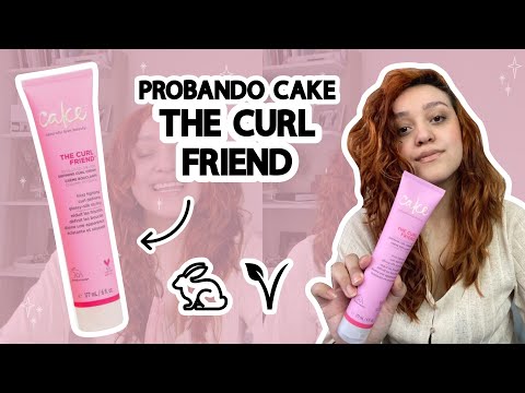PROBANDO CAKE THE CURL FRIEND🌸 | Crema de peinar Vegana y Libre de Crueldad🐽