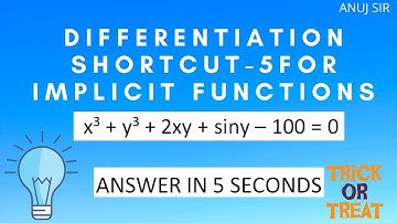 Derivative Shortcut Method for Implicit Functions