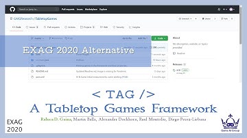 TAG: A Tabletop Games Framework (EXAG 2020 Alternative)