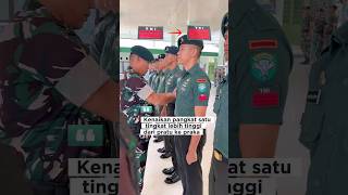 Kenaikan pangkat satu tingkat lebih tinggi, dari pratu ke praka🦾 #tni