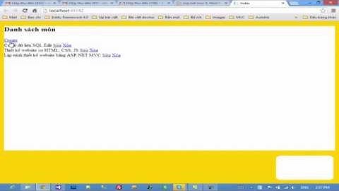 ASP NET MVC 4   Bài 7  Thêm dữ liệu vào Database