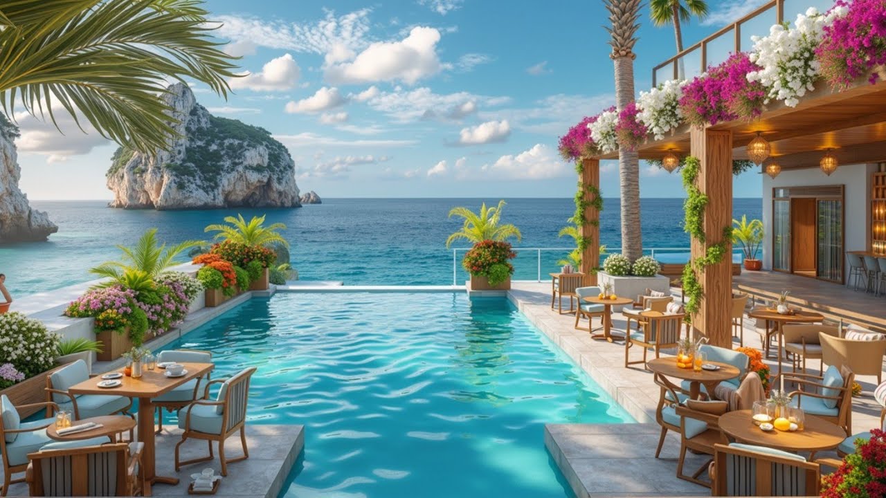 Идеальная теплая пляжная атмосфера для расслабления 😌