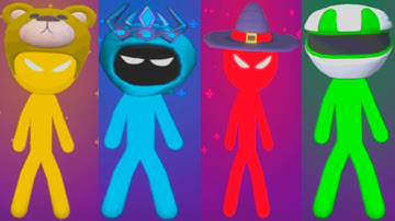 THE STICKMAN MINI GAMES TOURNAMENT Gameplay Walkthrough STICKMAN PARTY (Android,IOS)