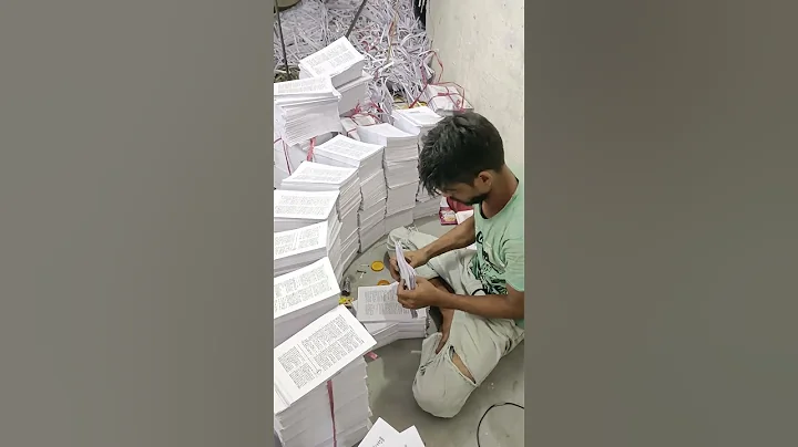 Book Binding Work 📚📖 sapata #misal #trending #bookbinding #video #shorts