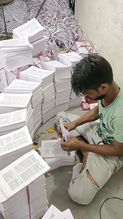 Book Binding Work 📚📖 sapata #misal #trending #bookbinding #video #shorts