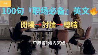 📝 從開場到總結！100句會議英文實戰｜慢速聽力+雙語字幕（附免費逐字稿）
